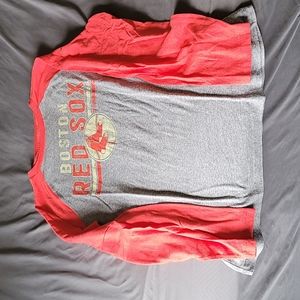 Mens fanatics red sox long sleeve shirt size large